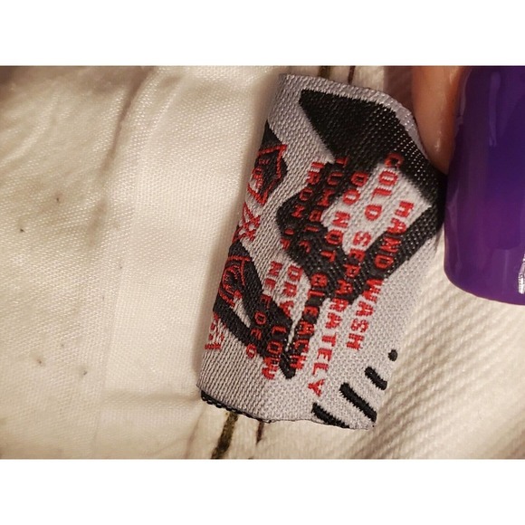 Lanzzino Men's White 100% Cotton Straight Leg Casual Distressed Pant Size 38 - Picture 10 of 12